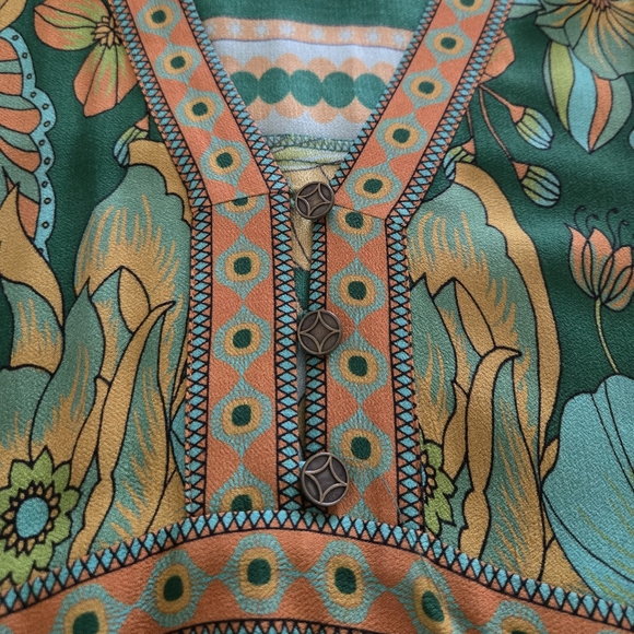 Nine Lives Bazaar Emerald  Empire Dress SZ 10 - Picture 7 of 12